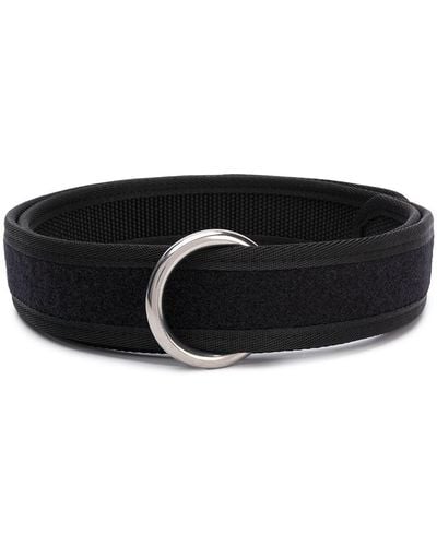 Random Identities Ring-buckle Touchstrap Belt - Black