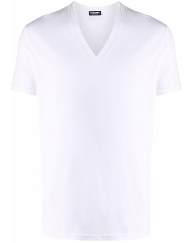 DSquared² T-shirt à col v - Blanc