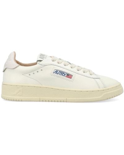 Autry Dallas Low Leather Trainers - White