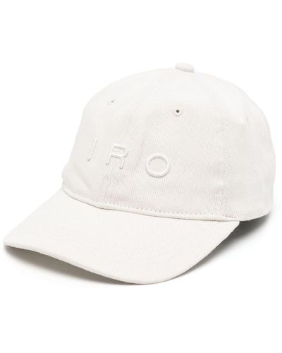 IRO Cappello da baseball Greb denim - Bianco