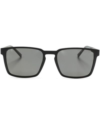 Tommy Hilfiger Sonnenbrille mit eckigem Gestell - Grau