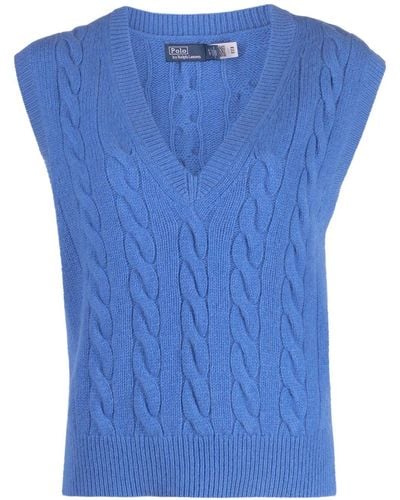 Polo Ralph Lauren Cable-knit Sweater Vest - Blue