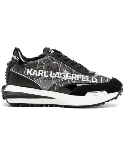 Karl Lagerfeld Sneakers con monogramma - Nero