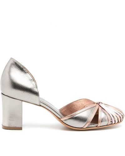 Sarah Chofakian Scarpin Metallic-finish Court Shoes - Multicolour