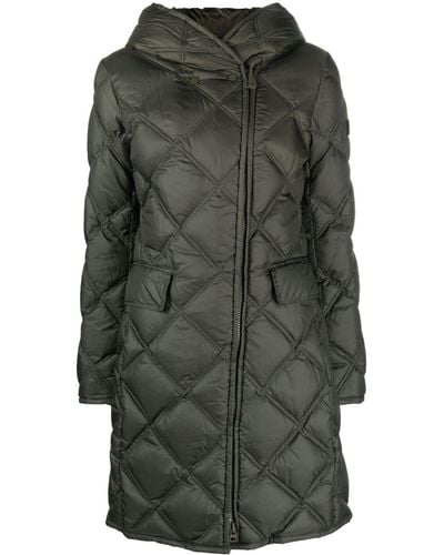 Peuterey Hooded Quilted Coat - Grey