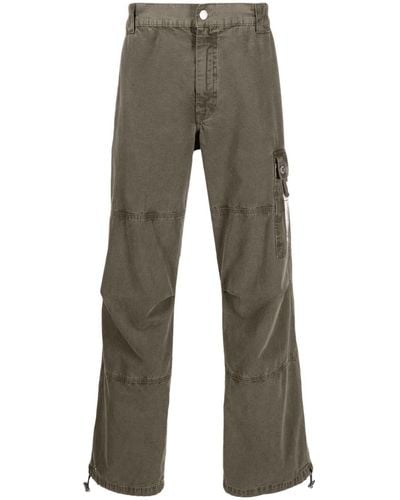 Moschino Low-rise Wide-leg Pants - Gray