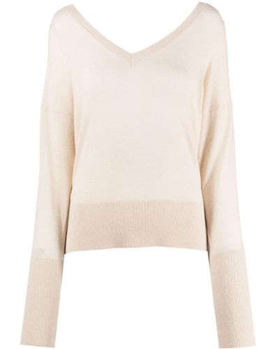 FEDERICA TOSI Wool-cashmere Blend Sweater - Natural