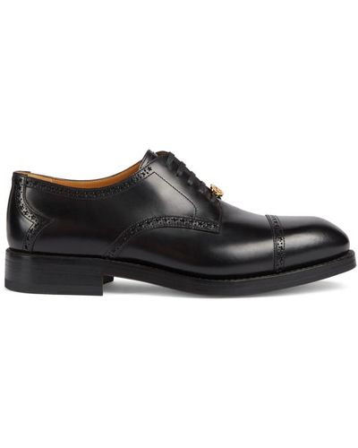 Gucci Leather Brogues - Black