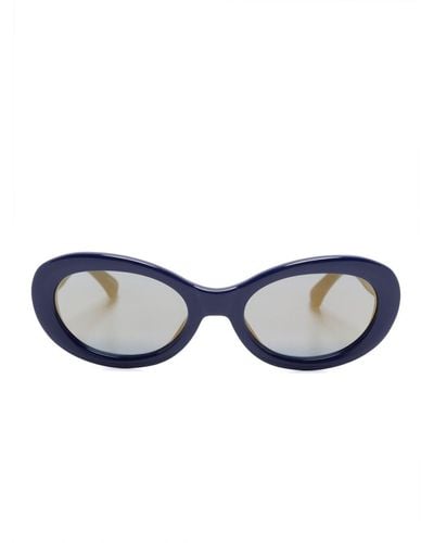 Linda Farrow Gafas de sol 211 C3 de x Dries Van Noten - Azul