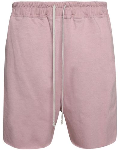 Rick Owens Drop-crotch Track Shorts - Pink