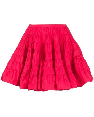 Molly Goddard Minifalda con cintura alta - Rojo