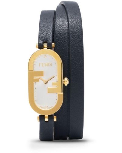Fendi O'lock ダブルストラップ 腕時計 - ブルー