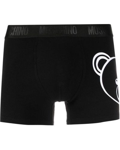 Moschino Shorts mit Logo-Bund - Schwarz