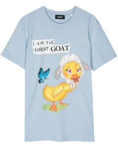 Egonlab Duck Print T-shirt - Blue
