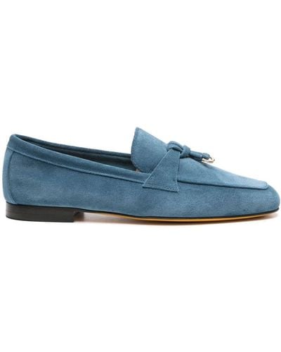 Doucal's Wildleder-Loafer mit Knoten - Blau