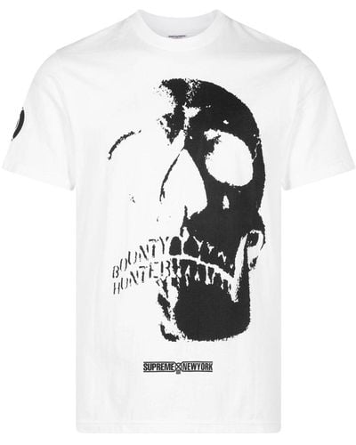 Supreme X Bounty Hunter Skulls T-shirt - White