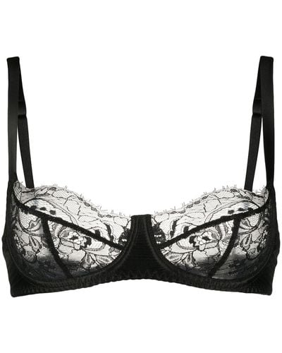 Fleur Of England Lace Balconette Bra - Black