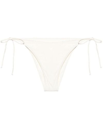 Mc2 Saint Barth Virgo Side-tie Bikini Bottoms - White