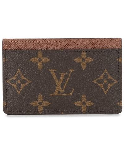 Louis Vuitton Pasjeshouder Met Monogram - Bruin