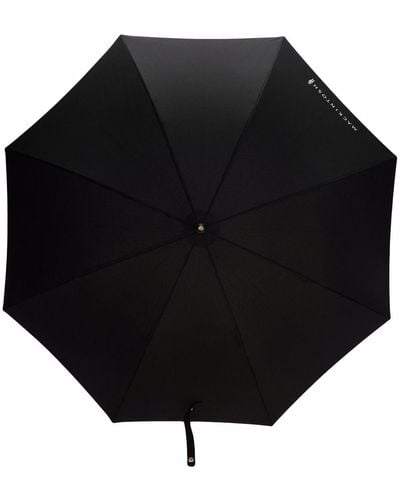 Mackintosh Parapluie Heriot à anse en bambou - Noir