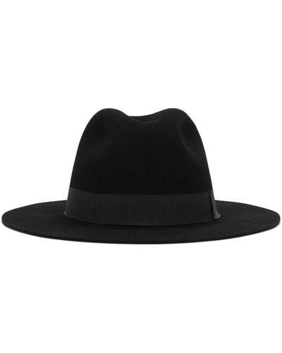 Dolce & Gabbana Wool-blend Fedora Hat - Black