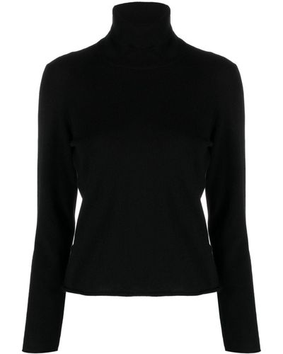 Fileria Roll-neck Wool-blend Sweater - Black