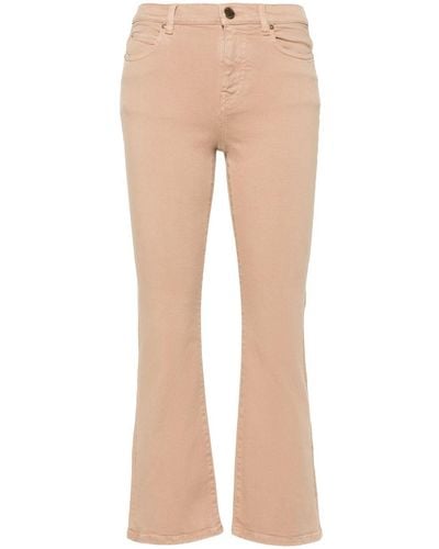 Pinko Halbhohe Brenda Bootcut-Jeans - Natur