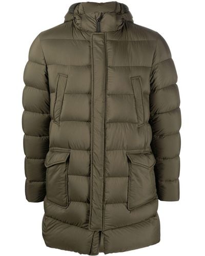 Herno Padded Hooded Down Jacket - Green