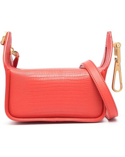 Bally Leather Cross Body Bag - Red