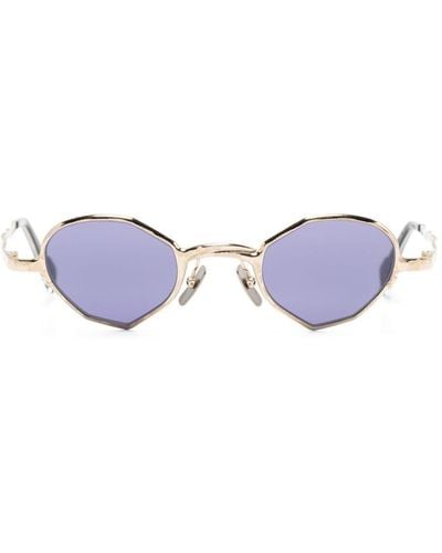 Kuboraum Sonnenbrille mit rundem Gestell - Blau
