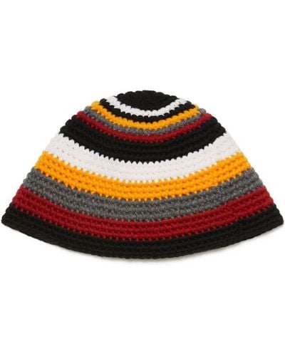 Alanui Antarctic Circle Wool Bucket Hat - Orange