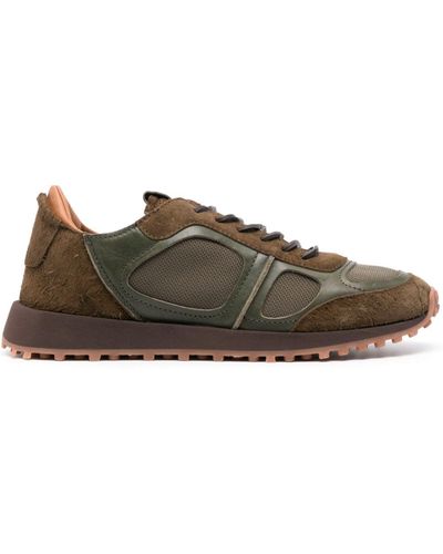 Buttero Futura Panelled Trainers - Brown