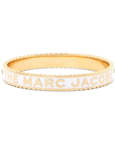 Marc Jacobs Women The Medallion Large Bangle Cream - Multicolour