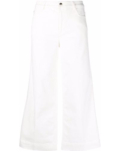 Kate Spade Flared-leg Cropped Jeans - White