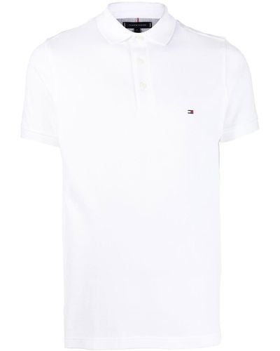Tommy Hilfiger Poloshirt mit Logo-Stickerei - Weiß