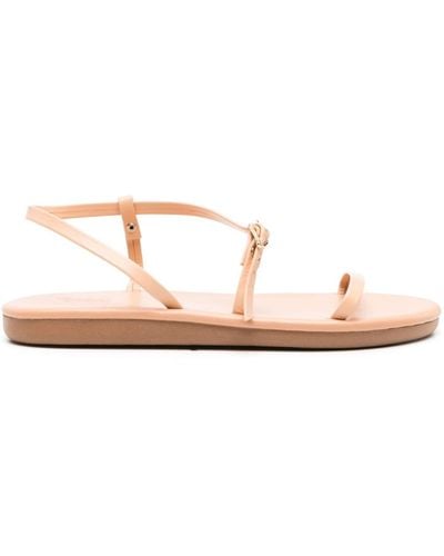 Ancient Greek Sandals Niove Flat Leather Sandals - Pink