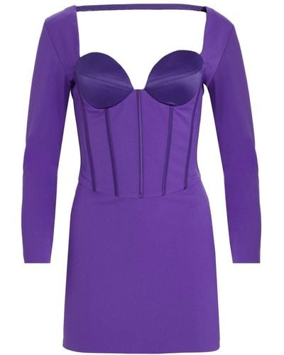retroféte Veronica Corset-style Minidress - Purple