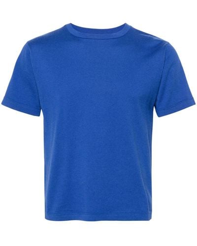 Extreme Cashmere No268 Cuba Fijngebreid T-shirt - Blauw