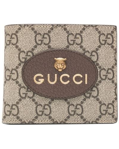 Gucci ネオヴィンテージ 二つ折り財布 - グレー