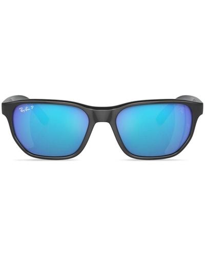Ray-Ban Eckige Sonnenbrille mit Farbverlaufgläsern - Blau
