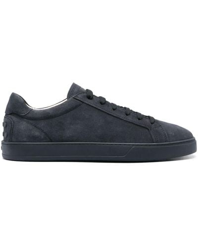 Tod's Logo-print Suede Sneakers - Blue