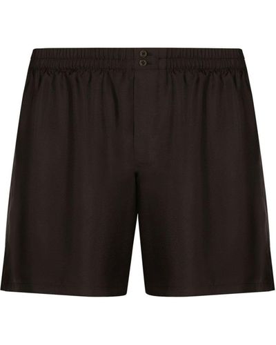 Dolce & Gabbana Shorts aus Seide - Schwarz