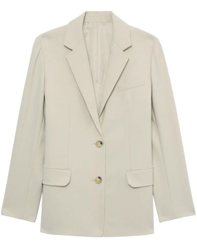 Helmut Lang Tailored Single-breasted Blazer - White