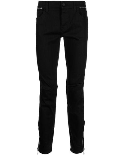 Gucci Skinny-Jeans mit Reißverschlussdetail - Schwarz