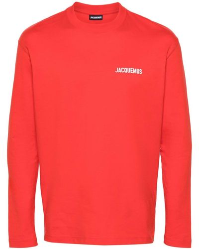 Jacquemus T-Shirt mit Logo-Print - Rot