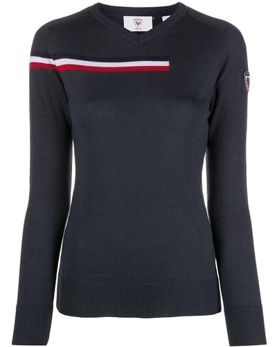 Rossignol Diago Striped Detail Sweater - Gray
