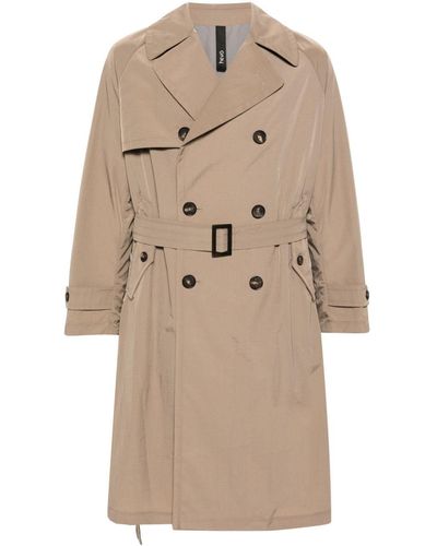Hevò Appia Double-breasted Trench Coat - Natural