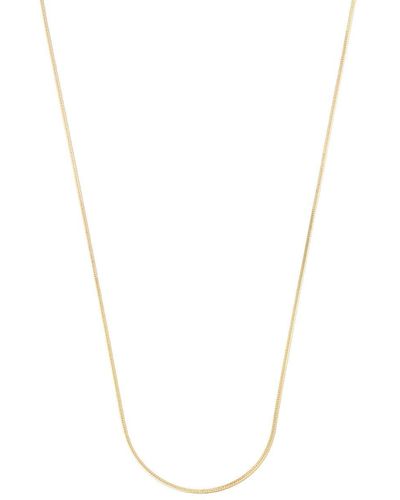 Loren Stewart 10kt Yellow Gold Herringbone Chain Necklace - White