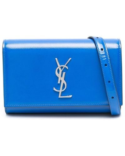Saint Laurent Kate Leather Belt Bag - Blue