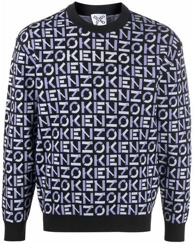 KENZO ロゴ セーター - ブルー